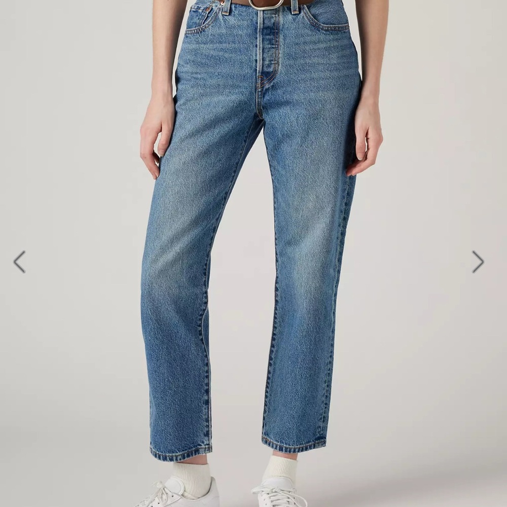 Levi's 501 Original Cropped Women's Blue Jeans